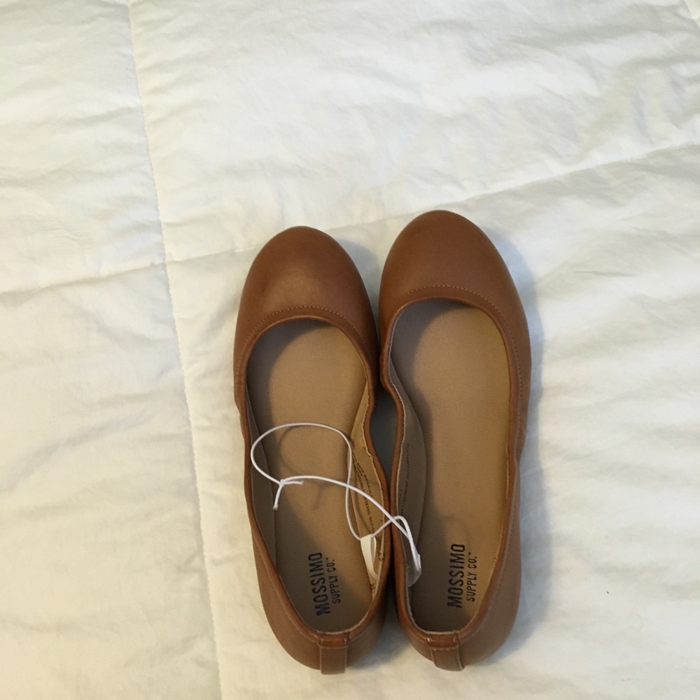 Mossimo “Ona” Ballet Flats 6 Cognac NWT
